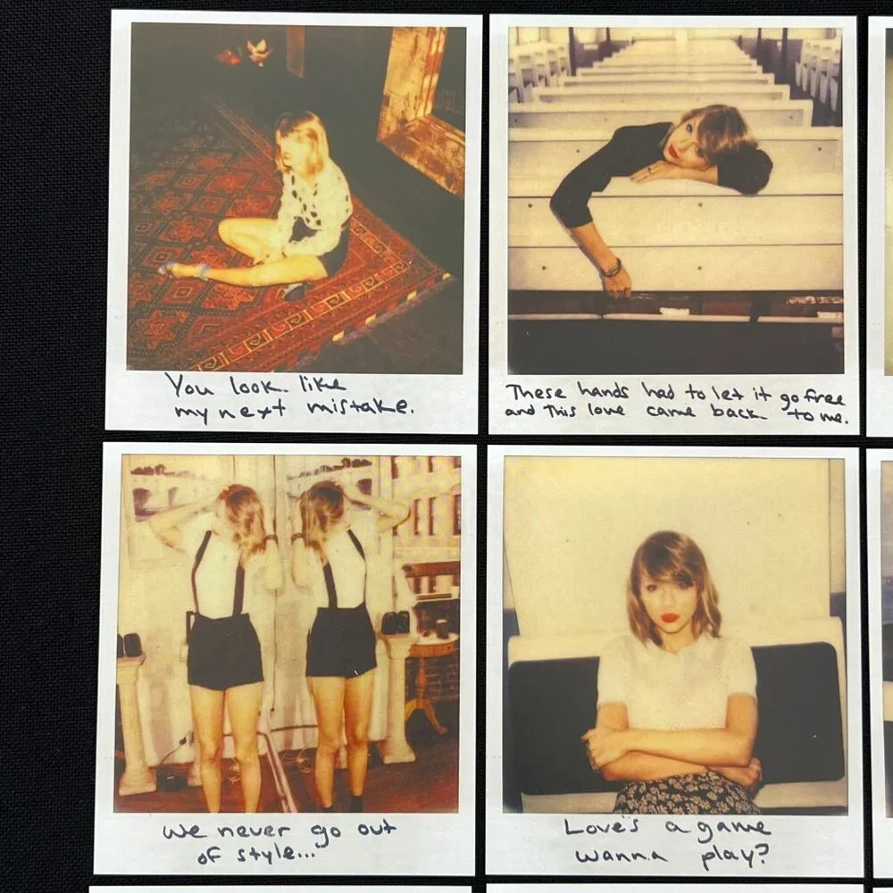 Taylor Swift 1989 Polaroids Set of 13 Prints